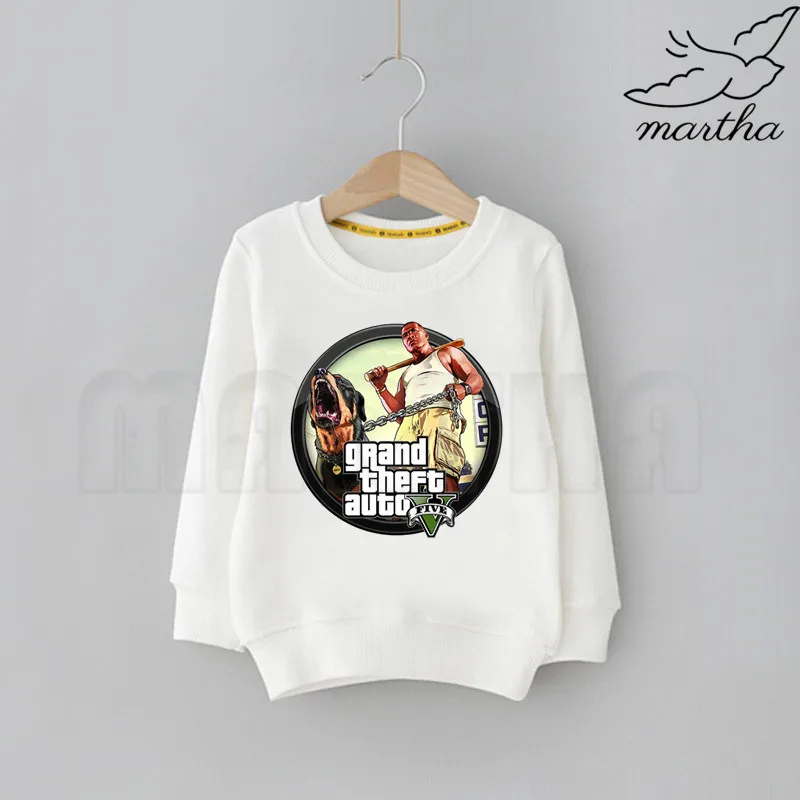 Детские толстовки с персонажами из мультфильмов Grand Theft Auto GTA Весенние