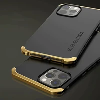 luxury shockproof armor metal case for iphone 12 pro max case hard aluminium pc back cover phone case for iphone 12 mini