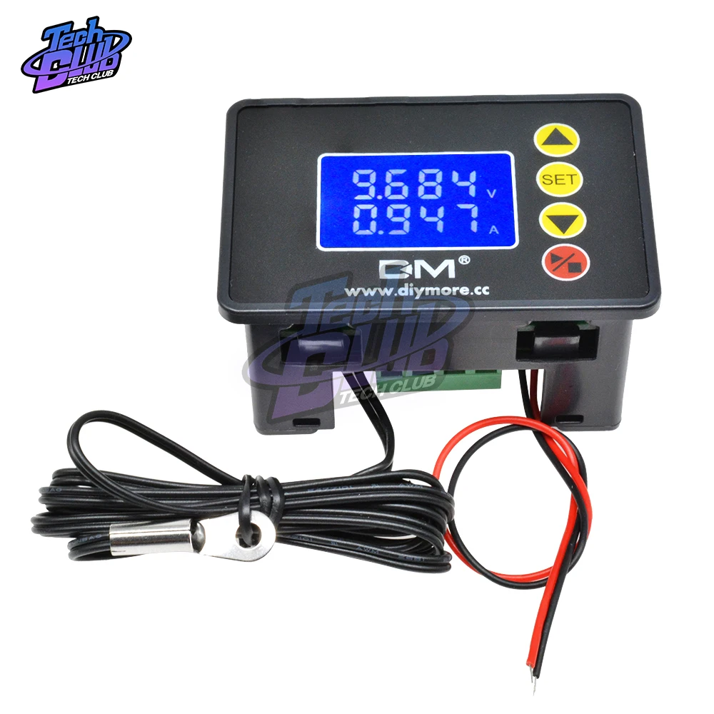 1 37 дюймовый ЖК дисплей DC 0 100V 10A 1000W Регулируемый 4 значный измеритель напряжения