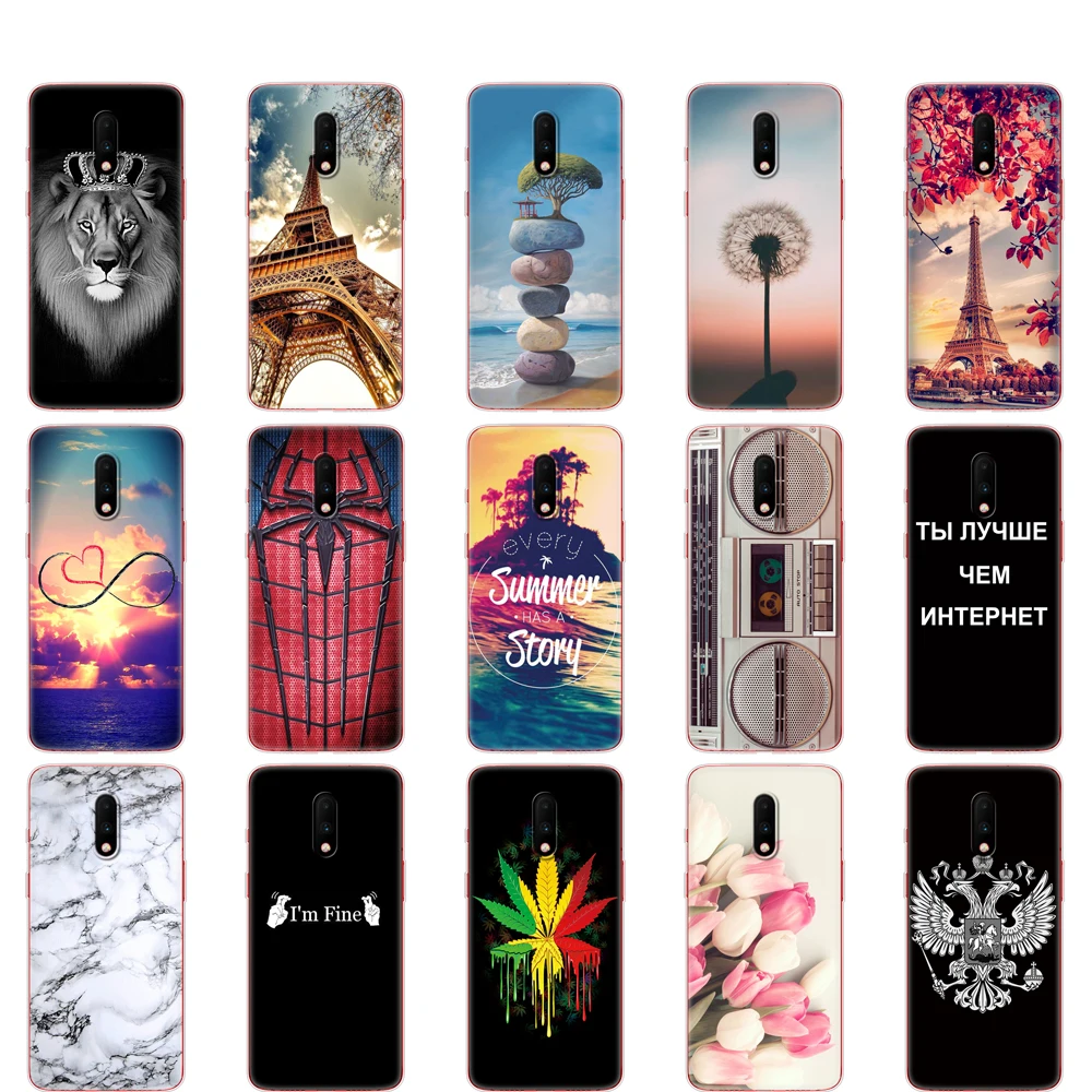 Чехол для oneplus 7 чехол one plus pro задняя крышка телефона 2019 силиконовый мягкий