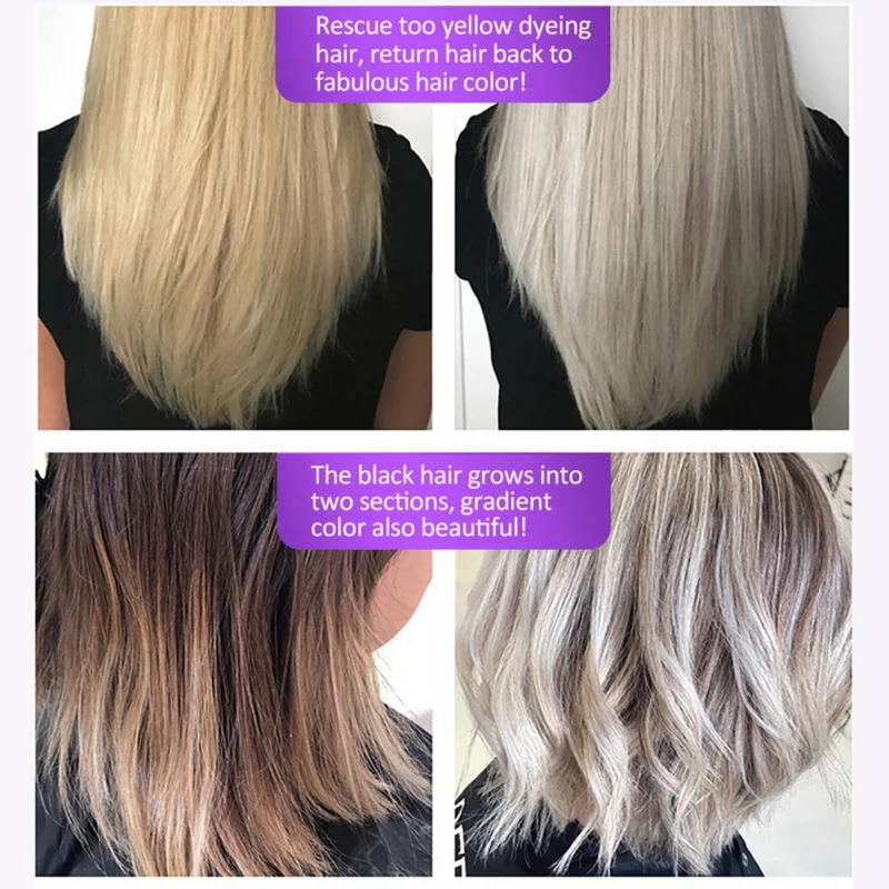 

PURC Purple hair mask for removes brassiness and yellow tones conditioning the hair without dulling delivering blonde hair care