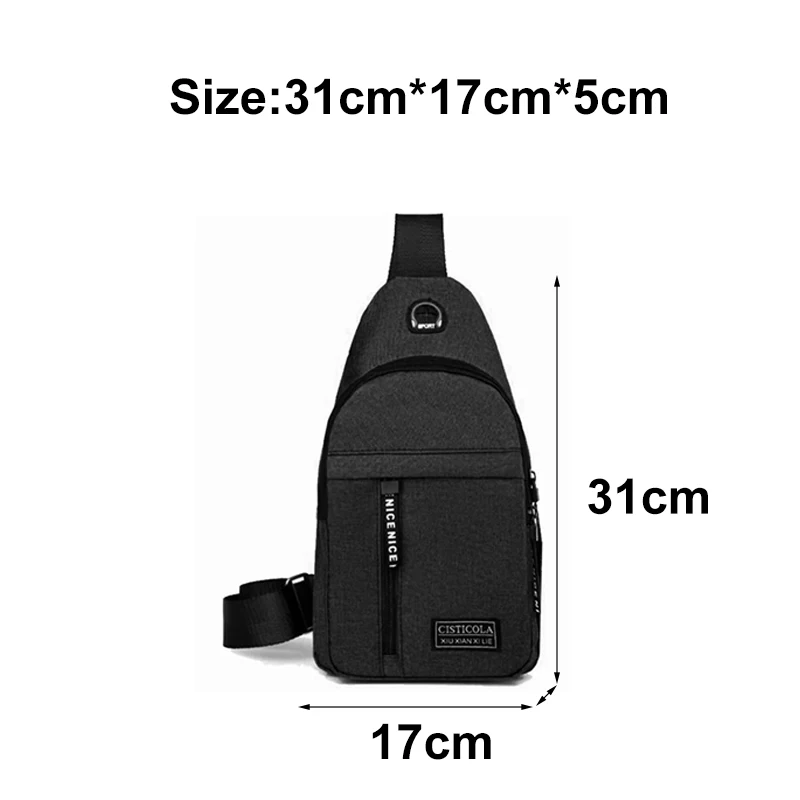 

Nylon Crossbody Bag Wearable Men's Shoulder Bag Small Casual Chest Bags Soft Aesthetic Sling Bags Male Designer Satchel Packs