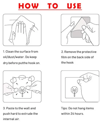 

20Pcs Transparent Wall Hooks Waterproof Oilproof Self Adhesive Hooks Reusable Seamless Hanging Hook For Kitchen Bathroom Office