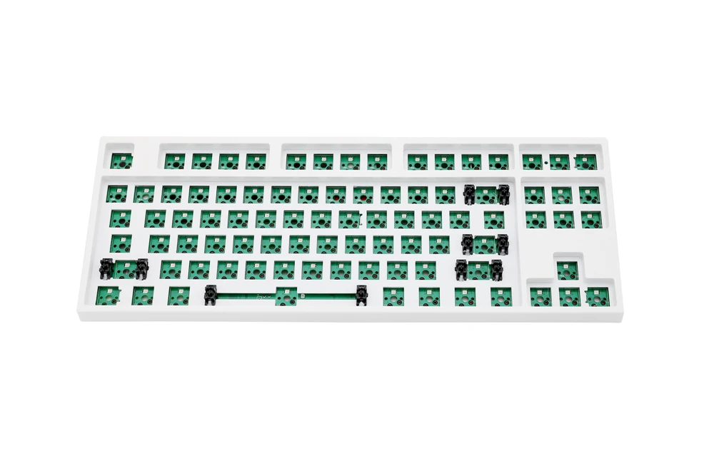 80% MKB87 TKL 87 клавиш двойной режим bluetooth Белая механическая клавиатура в комплекте