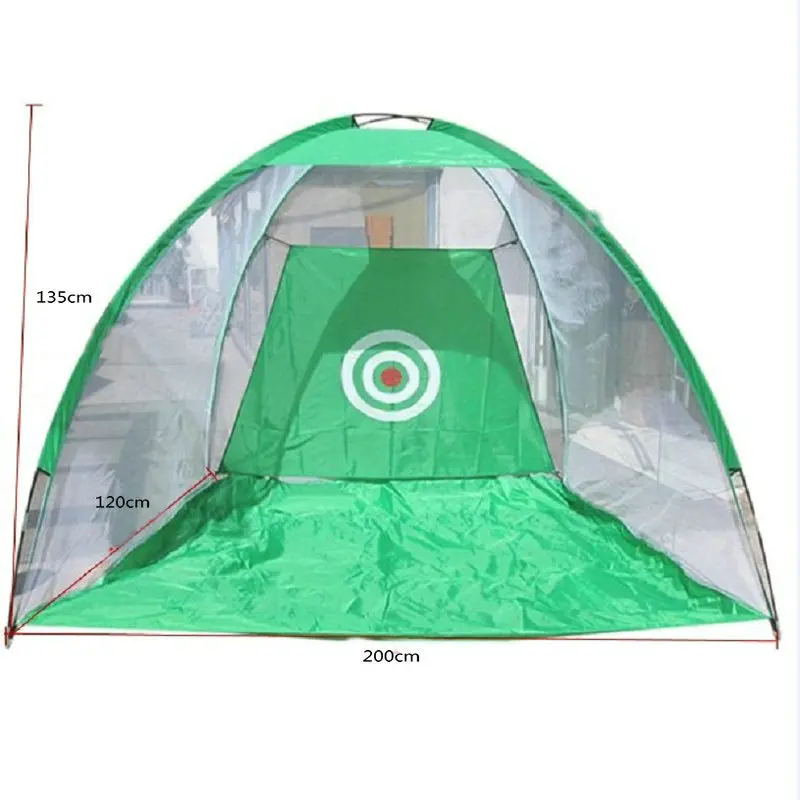 Online XC LOHAS Golf Eğitim Yardımları Kapalı/açık Katlanabilir Golf Isabet Kafes Bahçe Otlak Golf Pratik Net 200x120x135cm