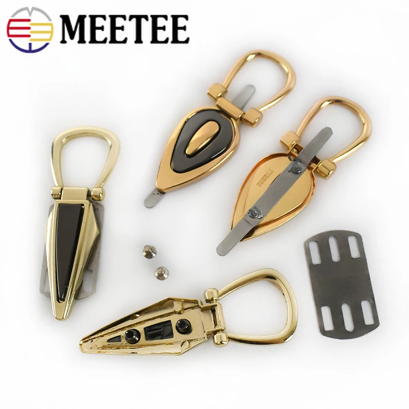 Meetee 2/4 шт. 73/78 мм Металлические Кольца-зажимы для сумки кольца цепочки подвесные