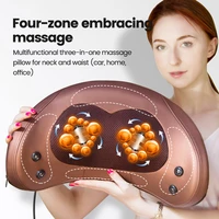 relaxation massage pillow vibrator electric head shoulder back heating kneading infrared therapy pillow shiatsu neck massager