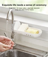adjustable sink drain rack sponge storage faucet holder soap drainer shelf basket organizer kitchen bathroom accessories
