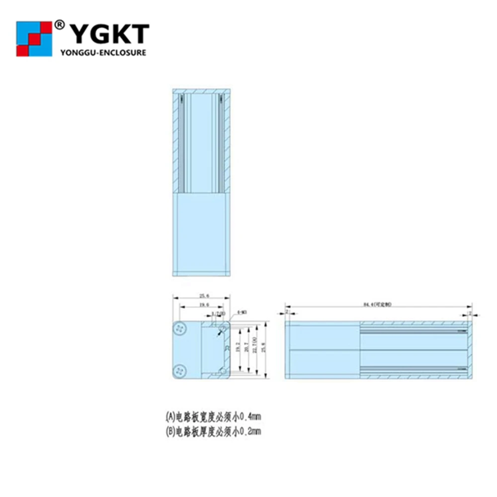 Алюминиевый корпус для штранг-прессования проекта коробка/электрическая