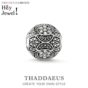 Бусины черные раздавленные, серебряные и стразы, подходят для браслета, европейские ювелирные изделия, подарок на День Благодарения для женщин и мужчин