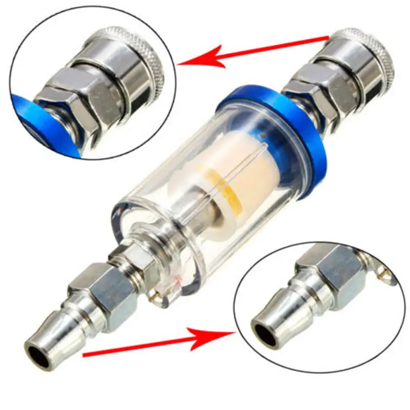 

Replacement Oil Water Separator 15cm Part Regulator Spraygun Valve Clear