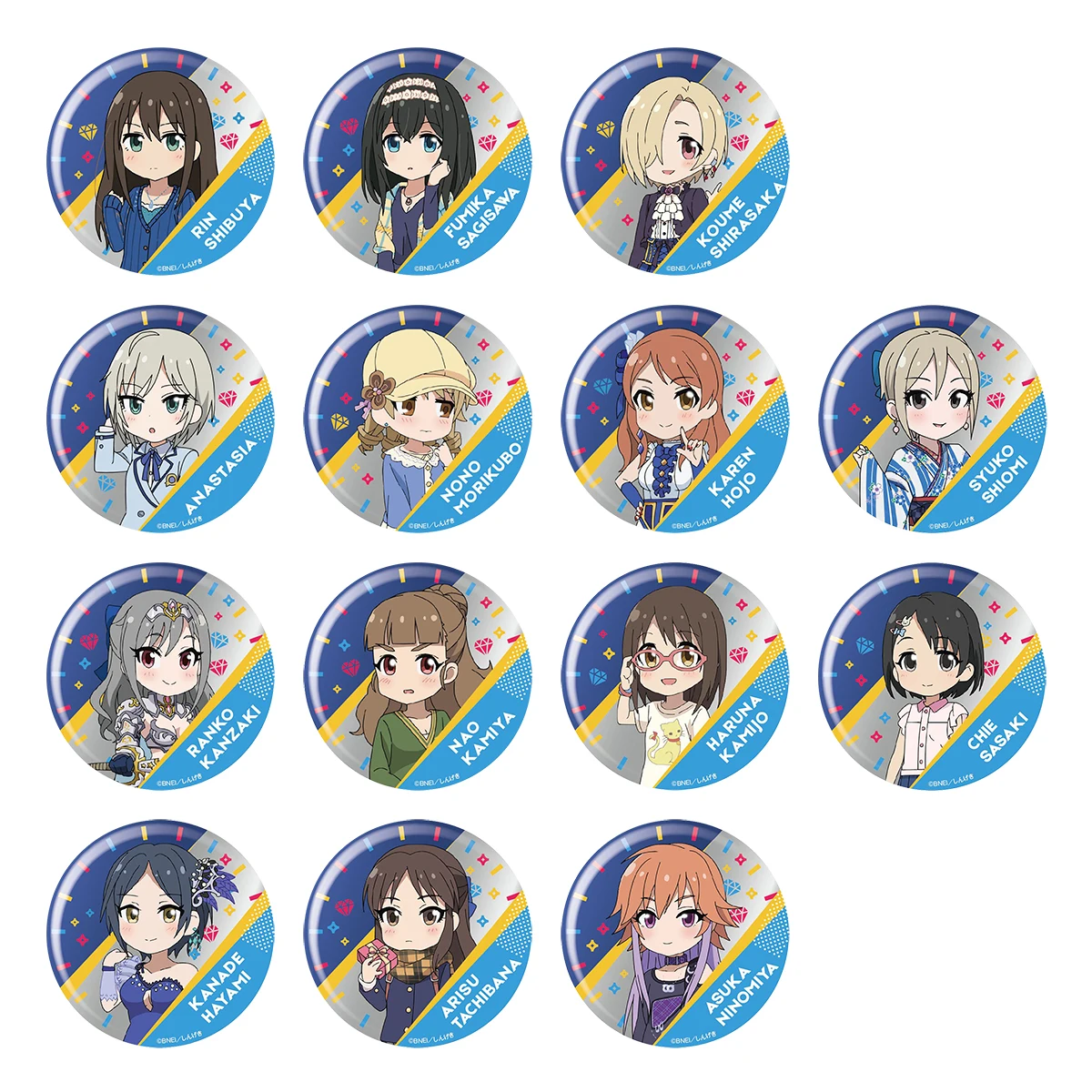 IDOLM@ STER аниме Idolmaster Золушка девушки игровой значок театральный персонаж крутой металлический значок брошь булавки