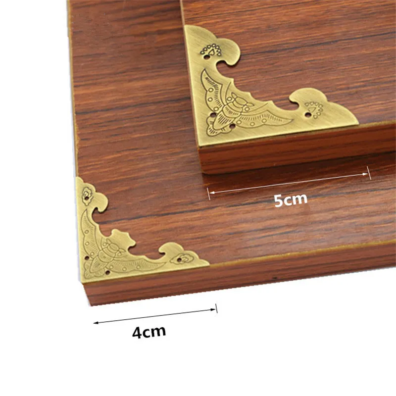 4 шт. китайская антикварная дубовая декоративная коробка угловой Деревянный