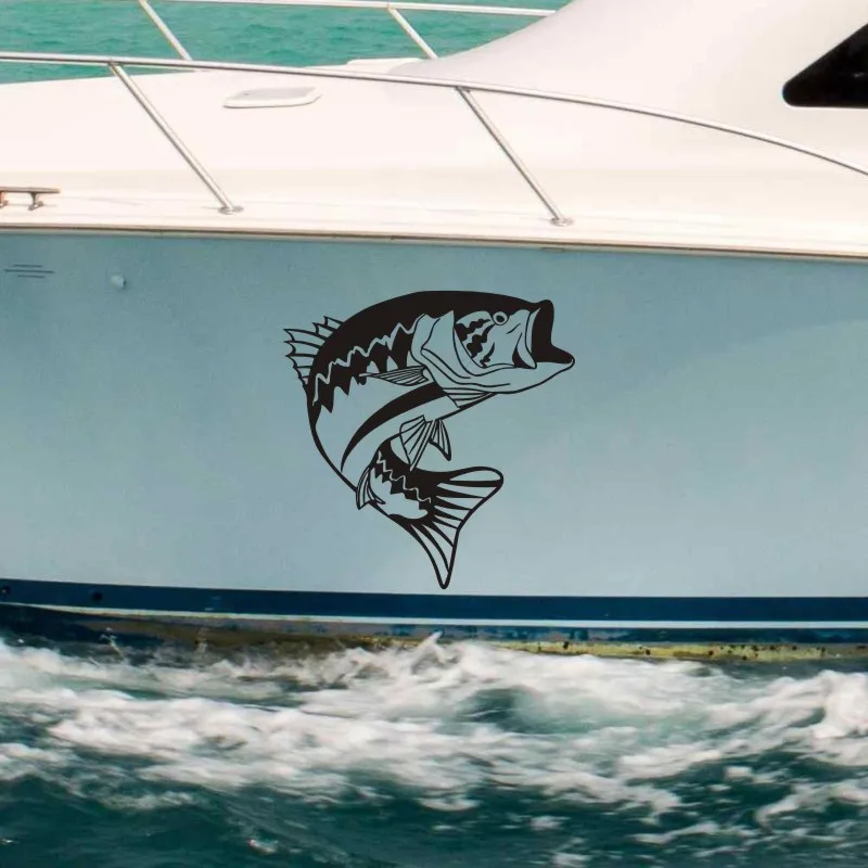 Рыболовная наклейка переводная картинка для ловли окуня рыбы в ведре магазине