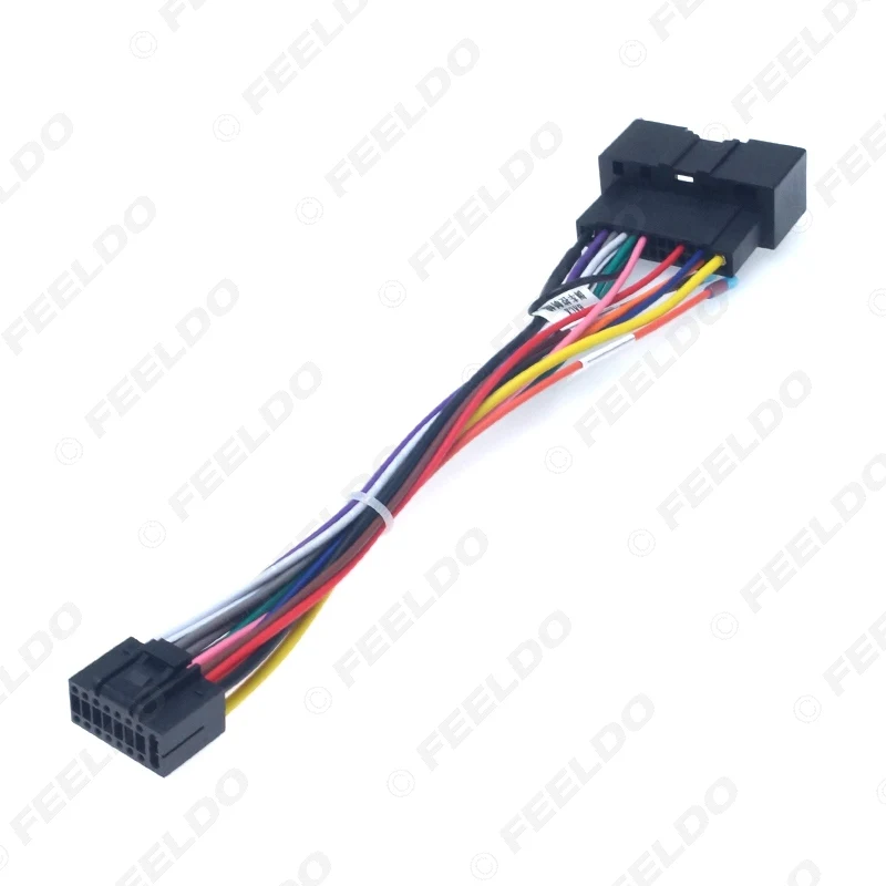 FEELDO 5 шт. автомобильный аудио 16Pin адаптер жгут проводов Калибр для Ford Escort 2015 +