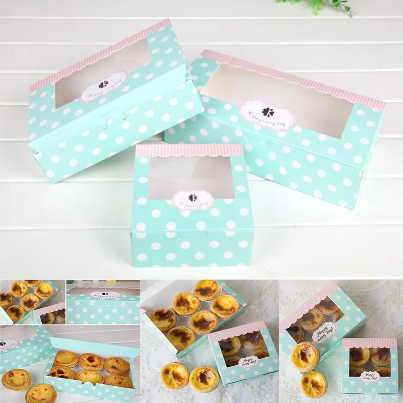 5 шт. бумажная Подарочная коробка с окном из крафт бумаги для свадебной вечеринки