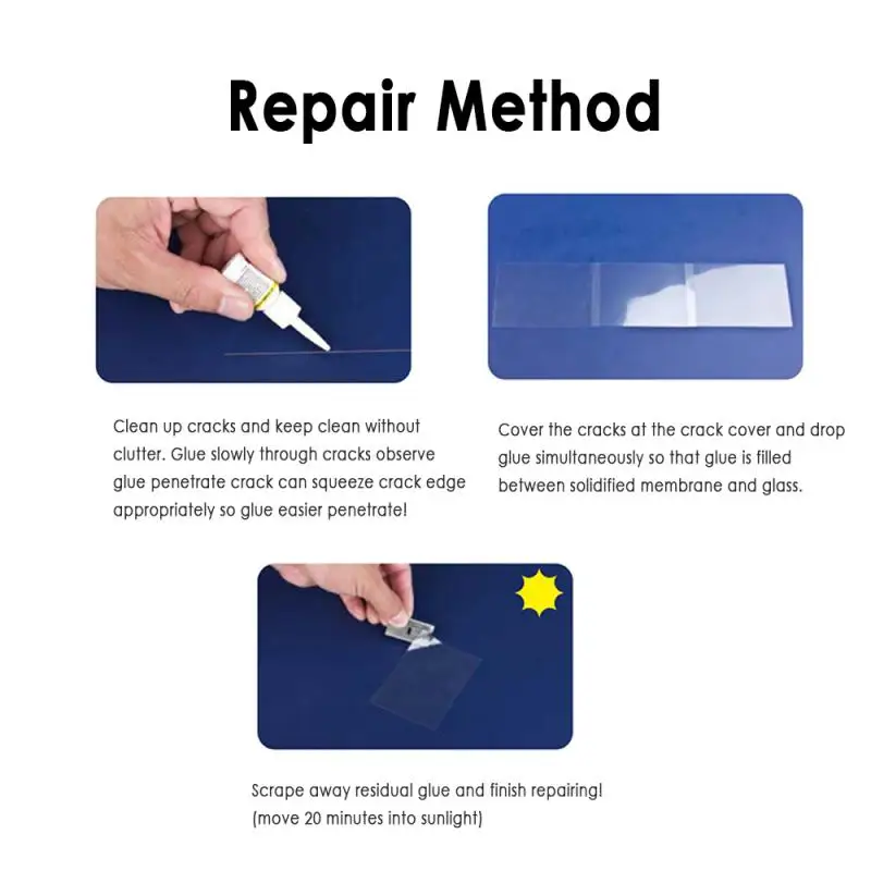 

Car Window Glass Cracked Scratch Restore DIY Windshield Repair Tools Auto Glass Scratch remove care accessories TSLM1