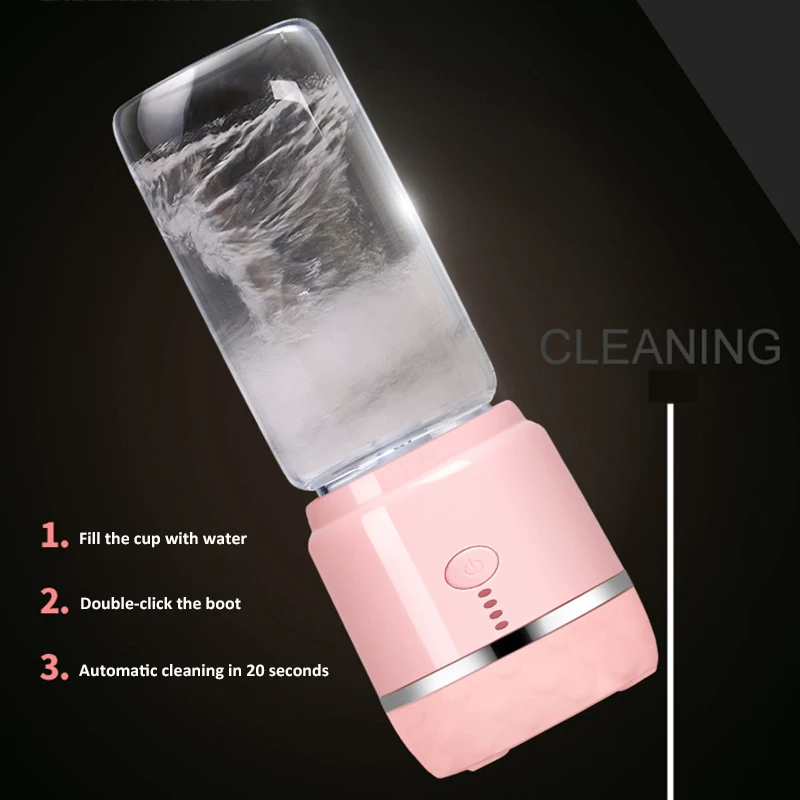 Портативный соковыжималка USB Перезаряжаемый двойной стакан овощи фрукты миксер