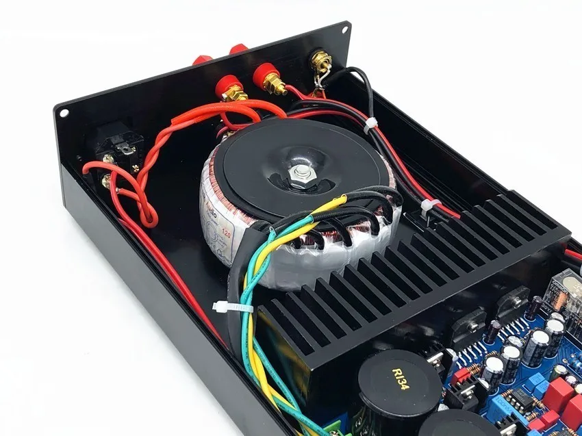 TIANCOOLKEI LM3886 Аудио Усилитель HIFI DIY kit LM3886TF 2 канала 120 Вт стерео усилитель плата комплект+ усилитель чехол+ трансформатор