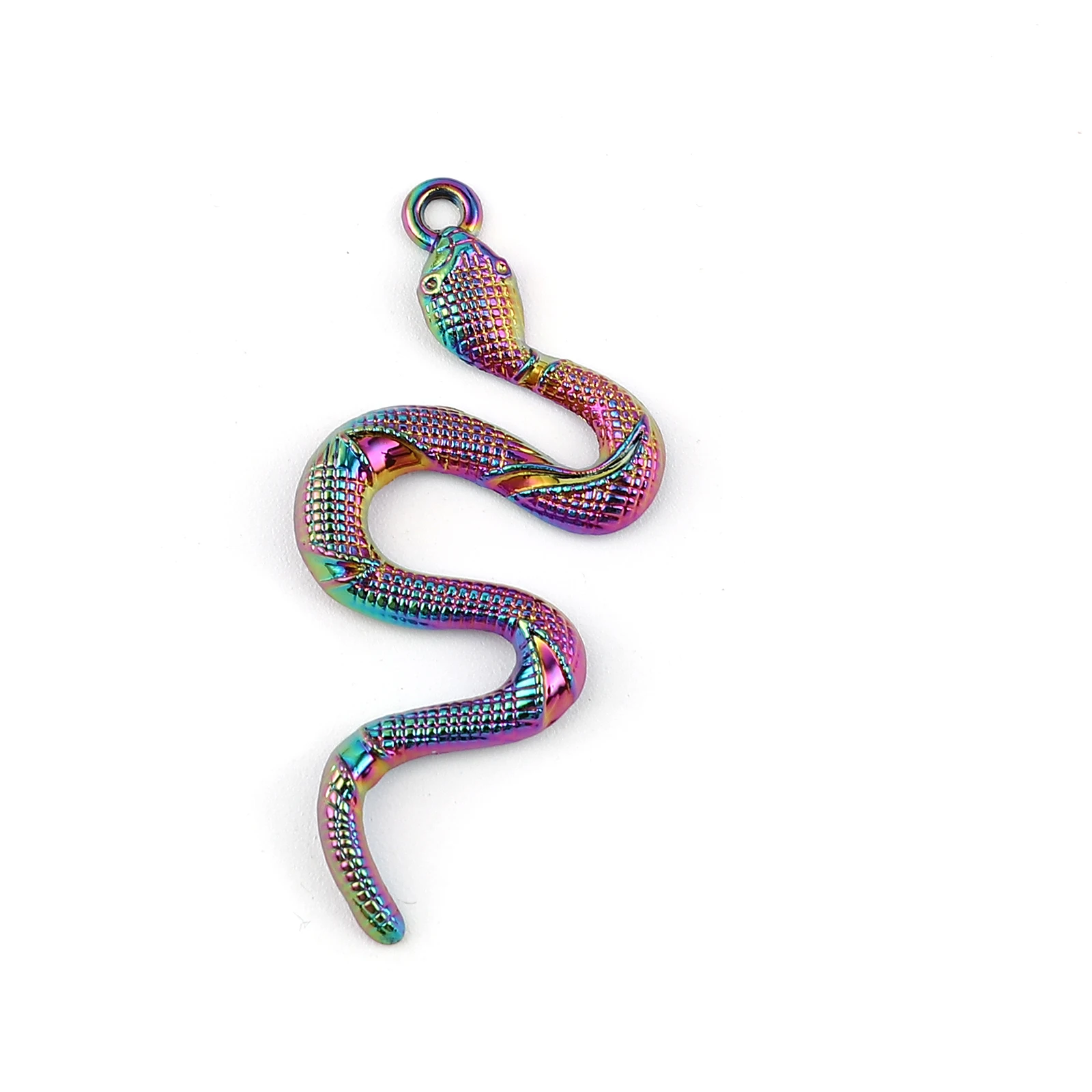 

5 PCs New Fashion Necklace Pendants Gold Silver Color Snake Animal Charms DIY Pendants Jewelry Making for Women Jewelry Gifts