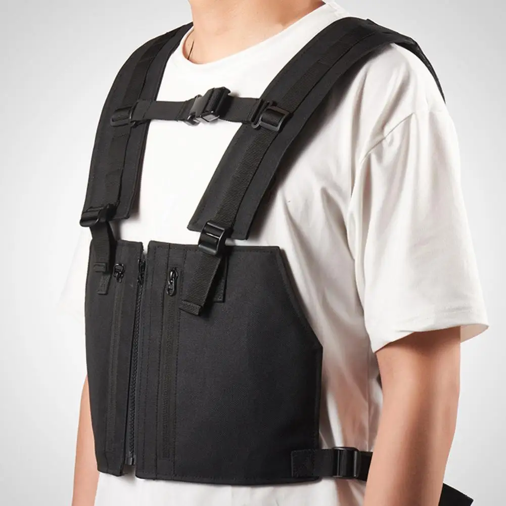 

Pouch Vest Wear Easily Tear Resistant Chest Front Pack Pouch Vest Training Vest Useful Pouch Vest Hunting Accessories