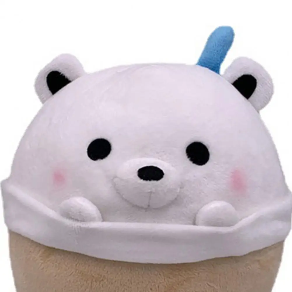 Плюшевый медведь с молочным чаем высокая имитация гибкость декоративная игрушка