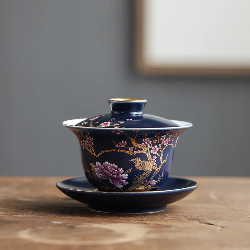 

Керамический чайный набор Gongfu San Cai Gai Wan