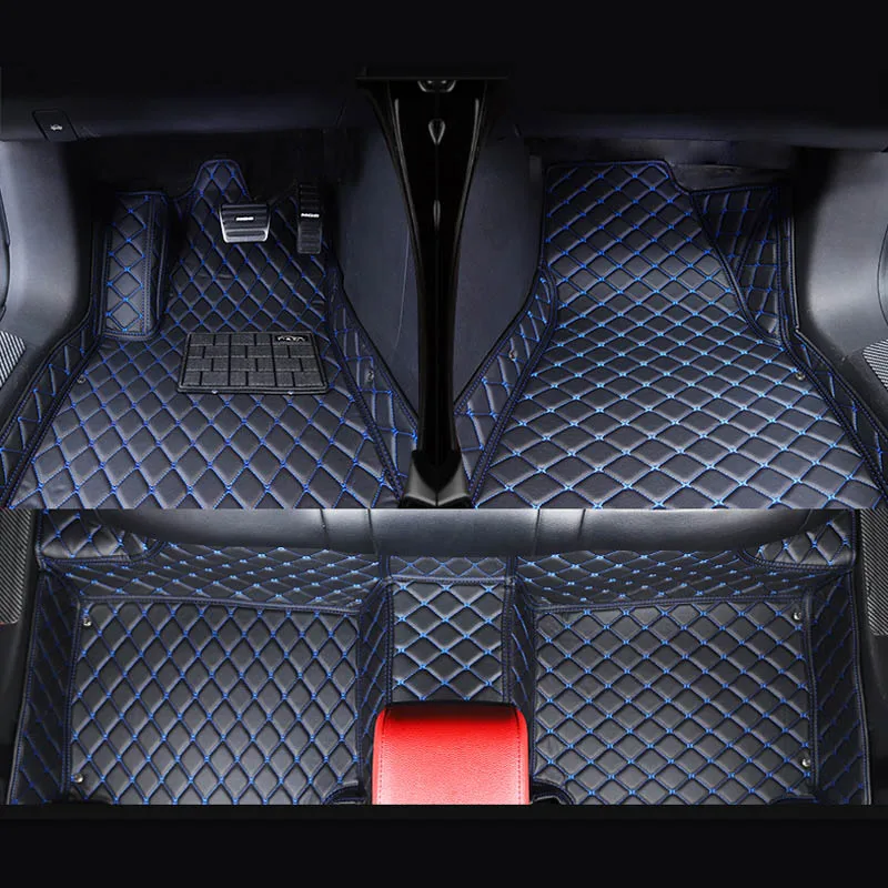

Кожаные автомобильные коврики CUWEUSANG под заказ для Chrysler 300c Grand Voager Sebring PT Cruiser, автомобильные коврики для ног