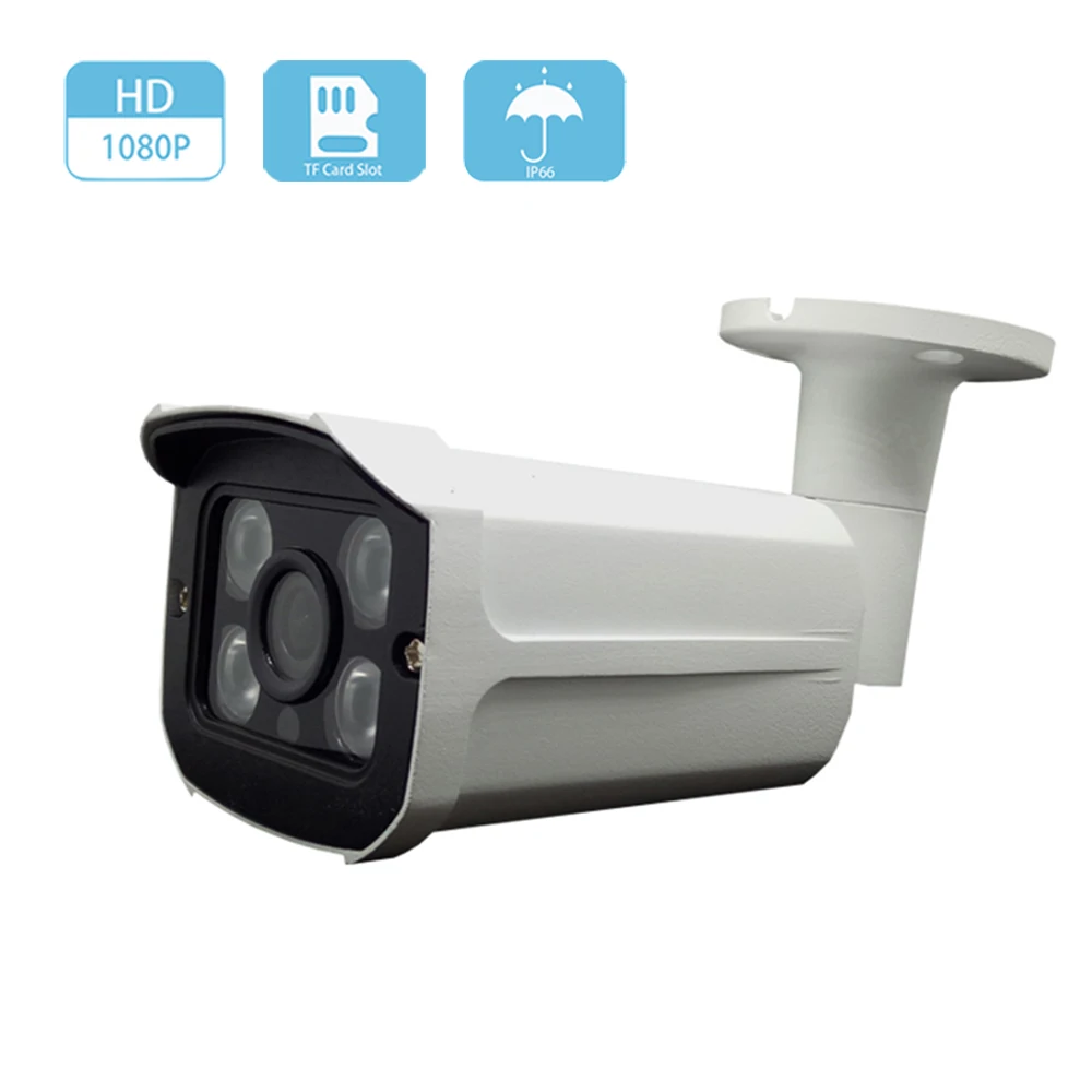 

HD 2MP 1080P POE Камера слот карты Micro SD IP Камера Onvif P2P безопасности наружного Ночное видение наблюдения Водонепроницаемый CCTV Камера