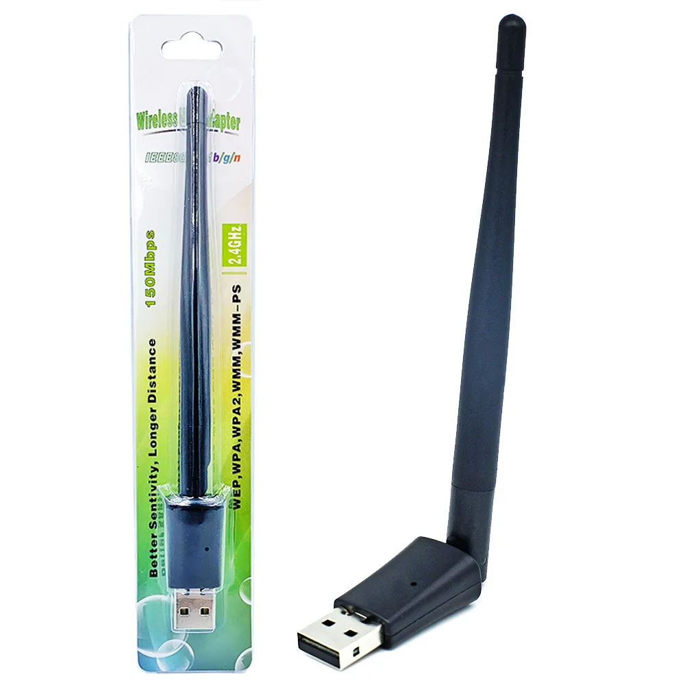 2 4 GHz Freesat USB WiFi антенна работает 150 Мбит/с беспроводная сетевая карта для GTmedia