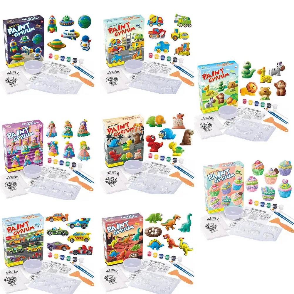 

Kids DIY Painting Kit Arts Crafts Sculpture Set Have Fun Painting Education Puzzle Toy Christmas Birthday Gift For Boys And Girl