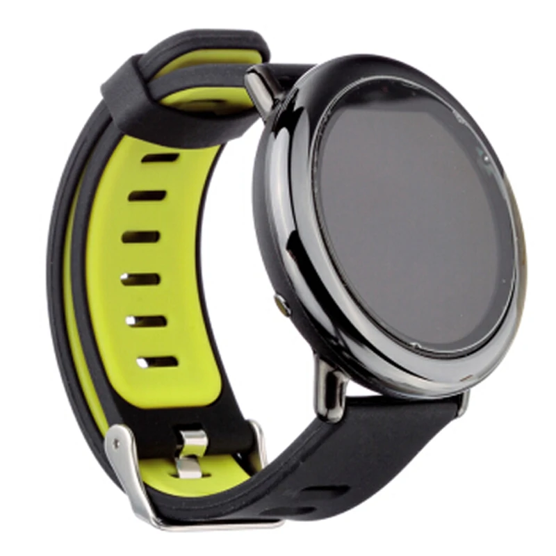 

22mm watch strap for Huami Amazfit Pace Stratos 2 2S sport silicone watch bracelet band for Xiaomi Amazfit GTR 47mm Pace strap