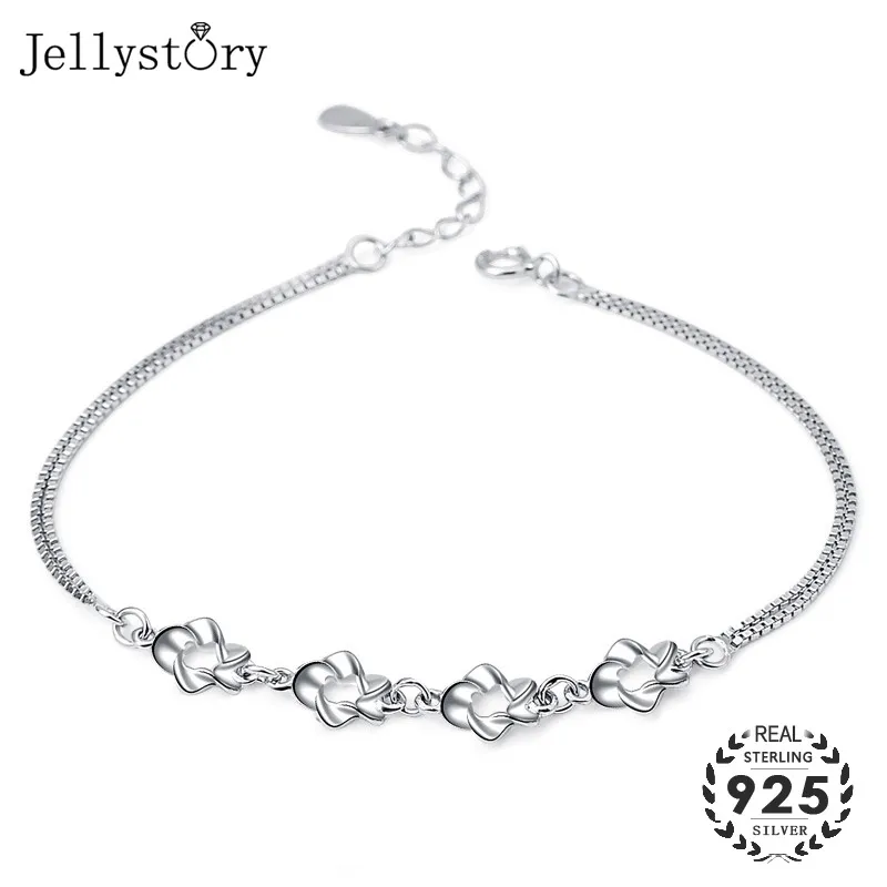 

Браслет-цепочка женский Jellystory, из стерлингового серебра 925 пробы