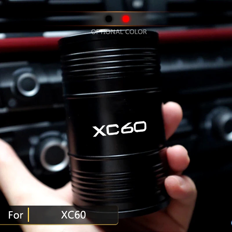 

For Volvo XC60 XC90 XC40 XC70 Car Accessories Cup Slot Ash Ashtray Storage Aluminum Alloy Portable Car Standard Custom Ashtray