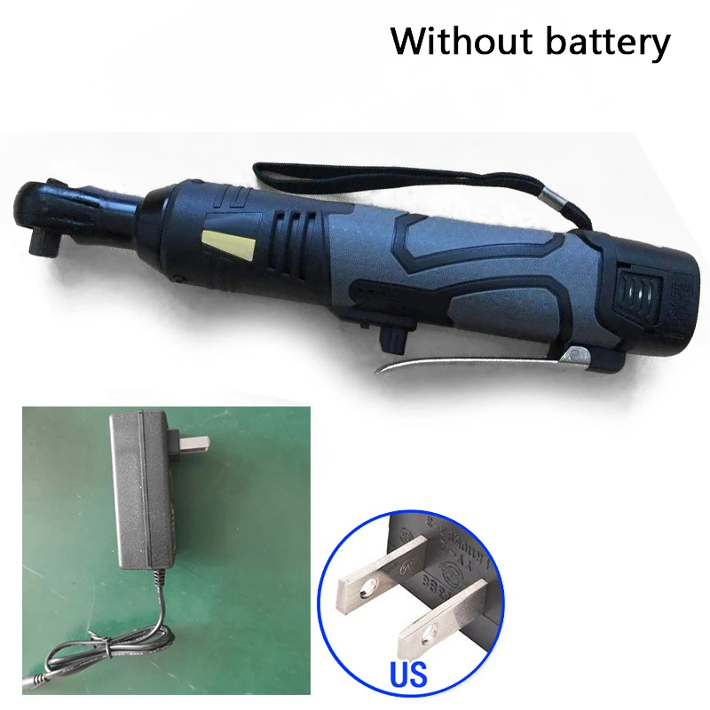 1* Right angle wrench ratchet 3/8" 60N.m Cordless Electric Ratchet Wrench Tool and Charger Kit 230RPM 18V durable | Инструменты