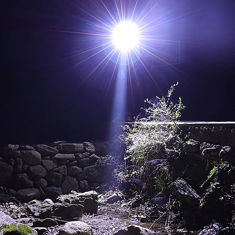 

40W XM-L T6 COB 5LED Hunting Headlamp Spotlight 18650 Camping Emergency Head Torch Flashlight 6Modes Red Strobe Warning Light