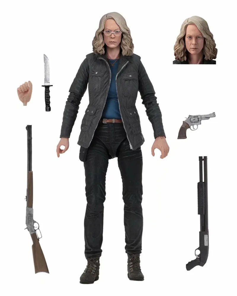 Оригинальные NECA Хэллоуин Ultimate 2 Майкл Майерз Лори Строде фигурки Подвижные