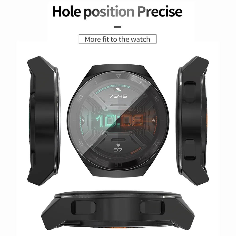 Мягкий чехол из ТПУ с покрытием и защитой от царапин для Huawei Watch GT2e защитная