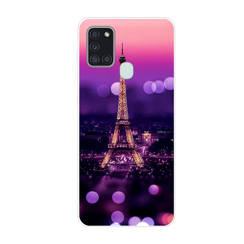 Чехол для Samsung A21S чехол телефона силиконовый мягкий из ТПУ Galaxy A 21 S A21 Fundas