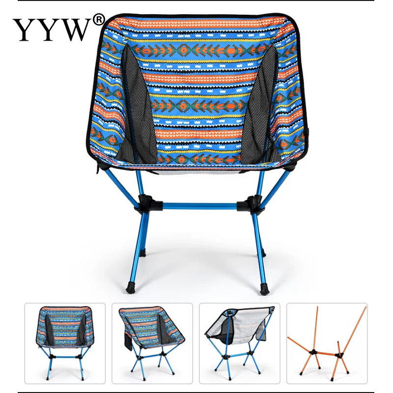 

Складной стул в богемном стиле для рыбалки, спинка, стул для кемпинга, уличный походный стул, Портативный Легкий стул для кемпинга, альпиниз...