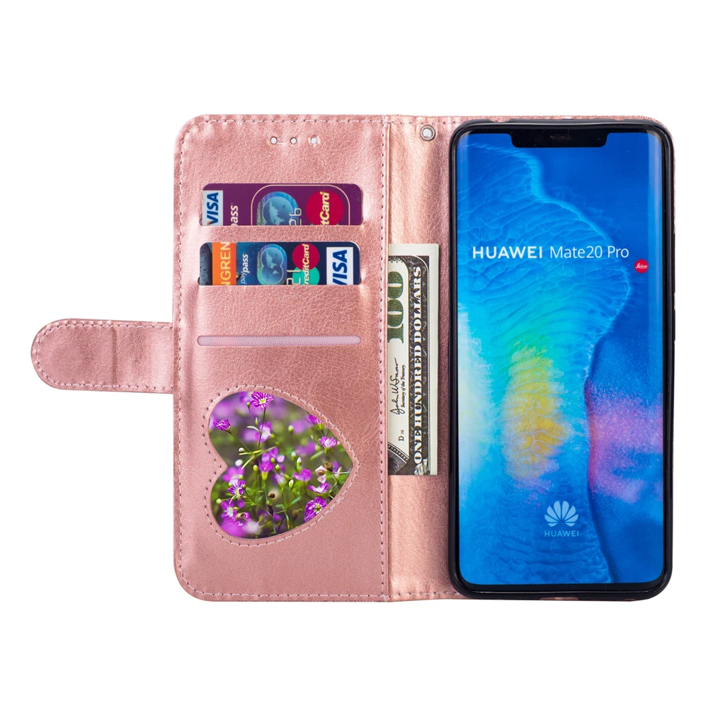 L-FADNUT для huawei P20 Lite P30 mate 20 Pro, роскошный элегантный блестящий чехол-кошелек с откидной крышкой и подставкой, Кожаные чехлы, блестящий чехол-бампер со слотом для карт