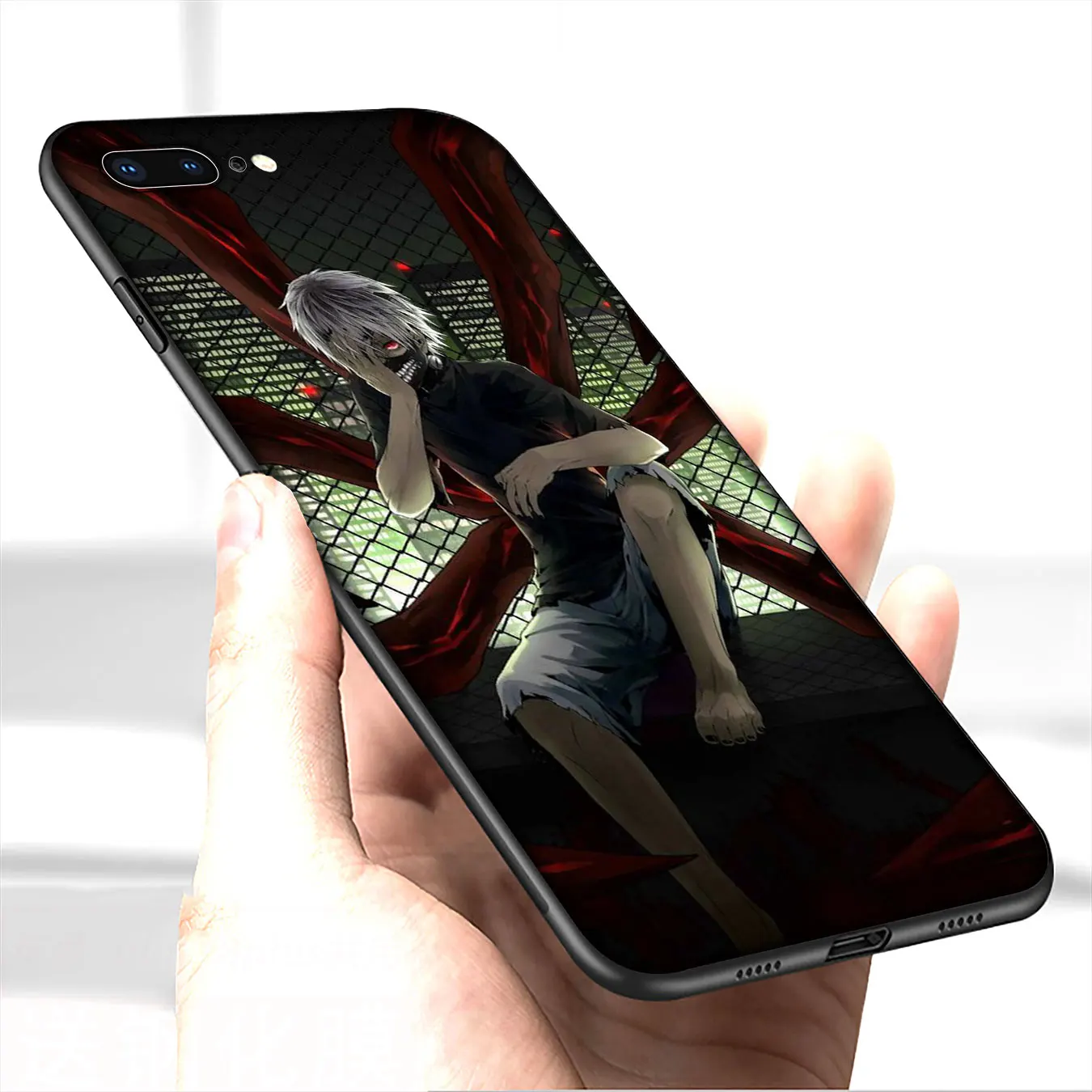 Токийский Гуль аниме Kaneki Ken мягкий чехол для телефона iPhone 12 Mini XR X XS 11 Pro Max 5 5S SE 6 6S 7 8