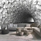 Пользовательские фотообои искусство 3D стереоскопический абстрактный Космос цемент настенная живопись гостиная диван ТВ фон обои домашний декор