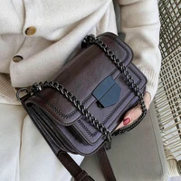 vintage flap crossbody bag 2021 fashion new high quality pu leather womens designer handbag chain shoulder messenger bag