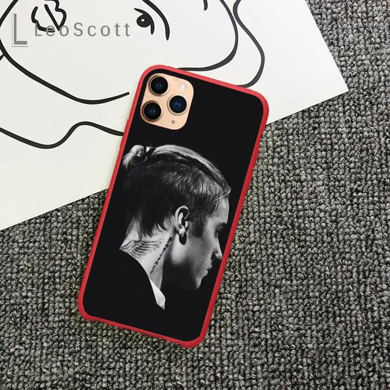 

Handsome manJustin Bieber1 Phone Case Candy Color for iPhone 11 12 mini pro XS MAX 8 7 6 6S Plus X 5S SE 2020 XR