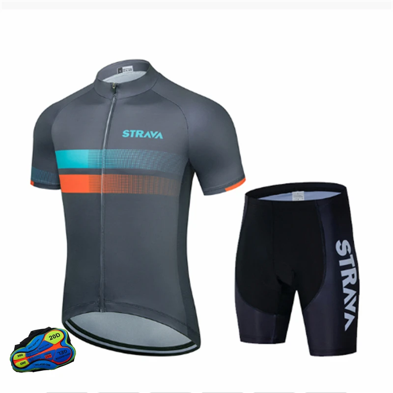 

Трикотажный комплект STRAVA с карманами, одежда для велоспорта, одежда для горного велосипеда, Униформа, профессиональный комплект одежды для ...