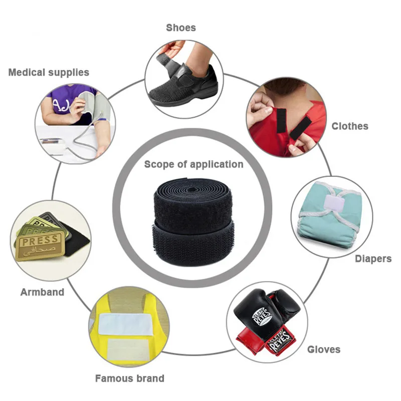 2 см * 1 м волшебная лента клейкая застежка Сделай Сам полиэстер нейлон крючок