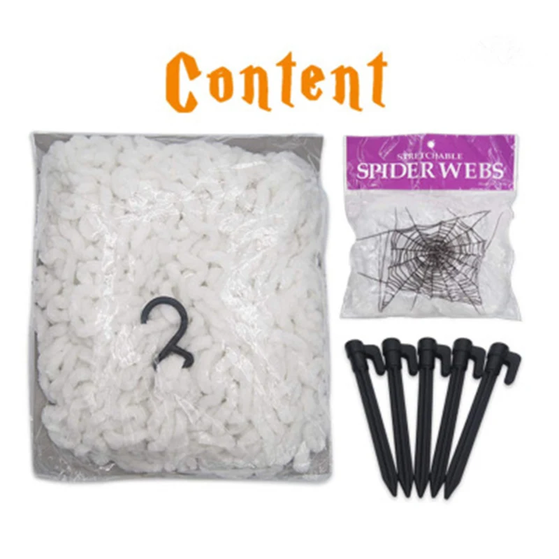 Хэллоуин паук веб украшения открытый треугольный огромный паутины с супер