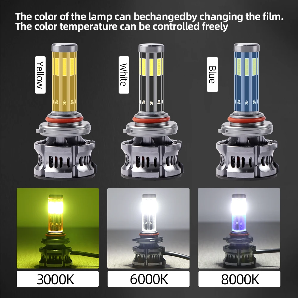 

Mini H4 H7 LED Car Headlight Bulb 16000LM 6500K H1 H3 H11 H13 H27 880 9005 HB3 9006 HB4 9007 Running Auto Fog Head Lamp