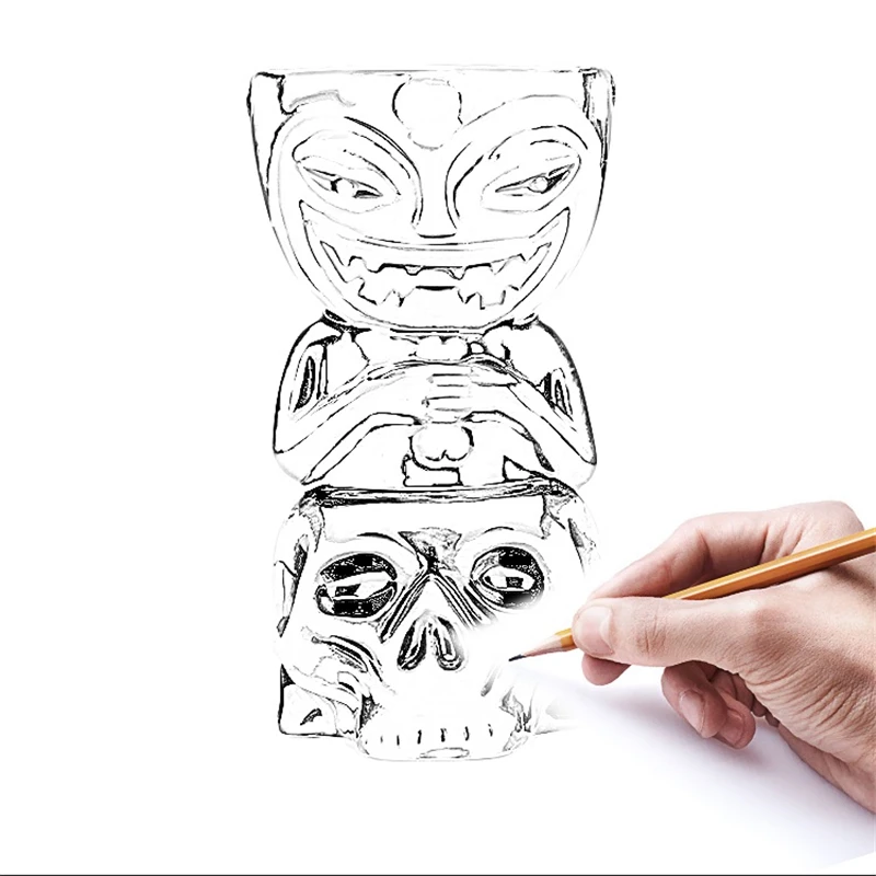 550 мл череп кукла тики кружка для коктейля чашка Пиво Вино Кружка Керамические